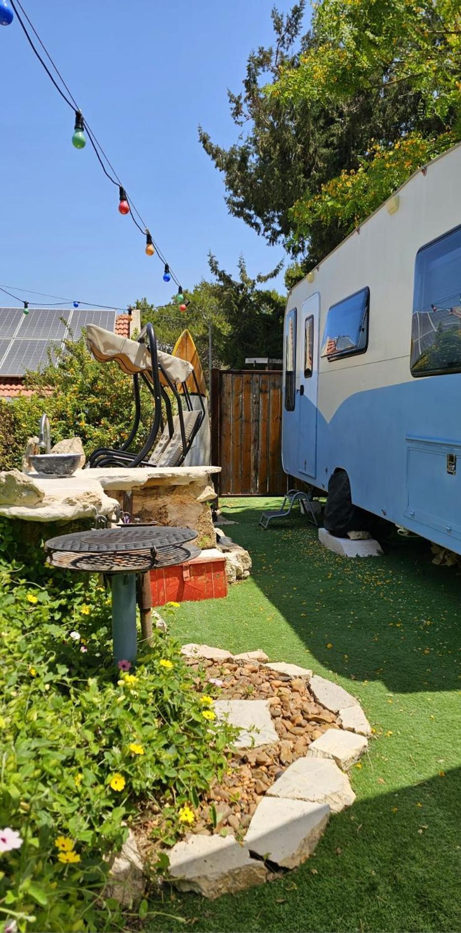 Cozy Seaview Glamping Caravan HaBonim エクステリア 写真